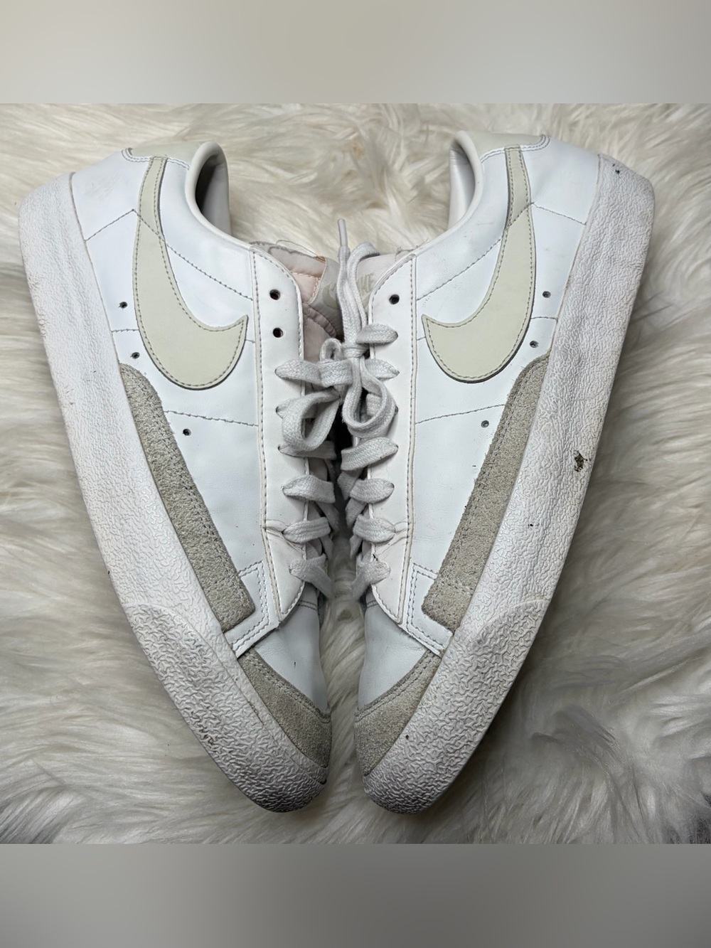 👟Nike Blazer Low '77 Vintage sneakers white leather size 11.5